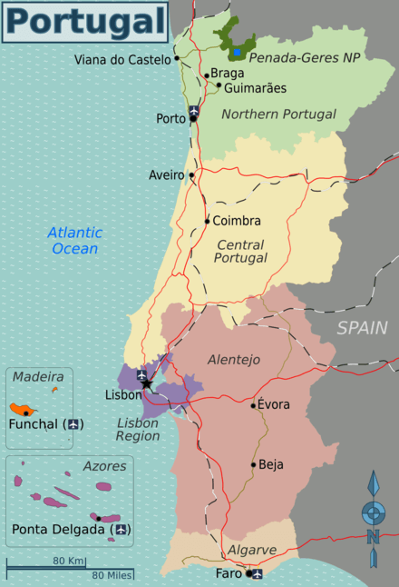 Regios NUTS II Portugal Over-Portugal